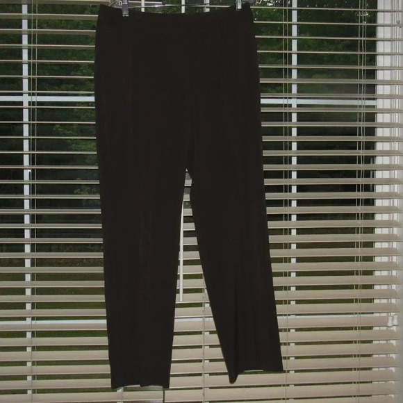 NWT SHARAGANO Amanda Stretch Brown Career Pants 14 - Picture 1 of 6